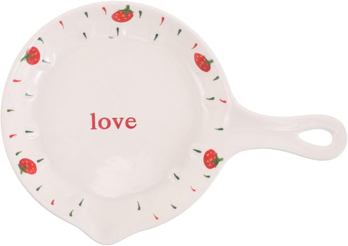 Ipetboom Strawberry Ceramic Baking Pan: Oven-Safe Casserole Dish for Cheese Pasta & Casseroles