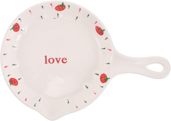 Ipetboom Strawberry Ceramic Baking Pan: Oven-Safe Casserole Dish for Cheese Pasta & Casseroles