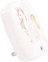 Omeet 2 Pack - Cartoon Unicorn LED Plug-in Night Light for Kids - Wall Lamp Take Good Care Children Sleep Light Sensor