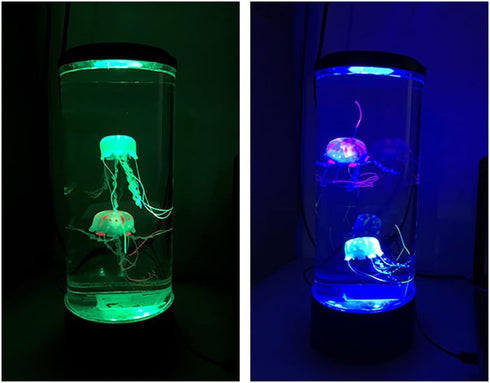 EMUKOEP Jellyfish Lamp Jellyfish Light with Color Changing Light Jellyfish Night Light Home Office Room Desk Decor
