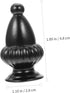 HOMSFOU 2pcs Lamp Finials Simple Decorative Knobs for Table and Floor Lamps Easy to Install Light Accessories Fits