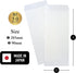 B5 Envelope Japanese Washi Paper, REIJOUSHI Japanese Paper Letter Envelopes 50 Pack (3.5" x 8"), Made in Japan (47333)
