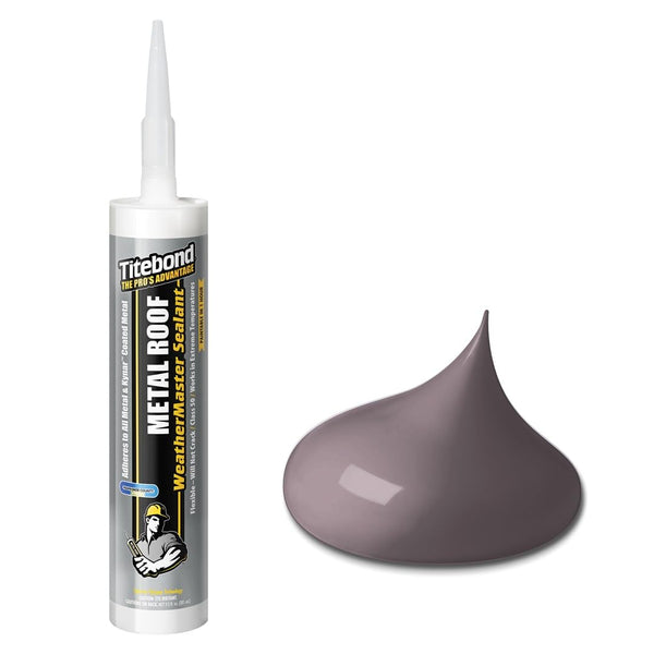 Titebond WeatherMaster Sealant 61351A, Metal Roof, Bronze, 10.1-Oz