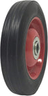 Solid Rubber Flat Free Tire 6" x 1.5" Hand Truck Wheel, 1.25" Offset Hub, 5/8" Axle, 350 lbs Capacity