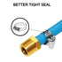 JoyTube 5 Pcs Hose Barb Fittings, 3/16" Barb to 1/8" NPT Male Thread Brass Adapter Connector with Hose Clamp