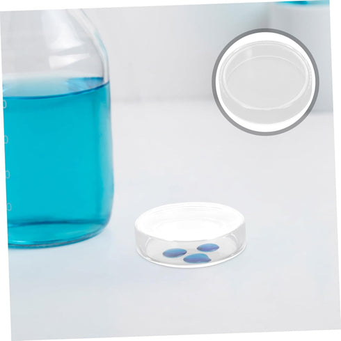 10pcs Science Experiment Kit Glass Petri Dishes Cell Culture Plates Vented Lids Lab Equipment for Students Microbiology
