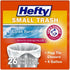 4 26 Count Hefty Small Garbage Bags, Flap Tie, Clean Burst Scent, Gallon