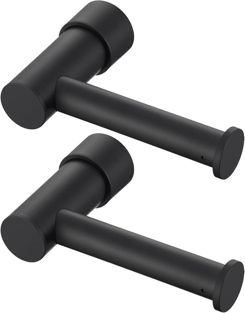 Bathroom Toilet Paper Holder, Modern Matte Black Tissue Roll Holder Wall Mounted,