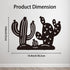 8 WADORN Cactus Toilet Paper Holder, Metal Cactus Plant Wall Mounted Toilet Paper Storage for Extra Rolls Funny Toilet