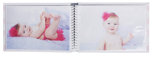 Carter's Mini Baby Photo Album Brag Book BP73-14075 - Pink, White, Gold, 60 Pages