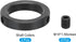 MECCANIXITY Shaft Collar 2 Inch Bore Carbon Steel Set Screw Style Clamping Collars Black 2 Pcs
