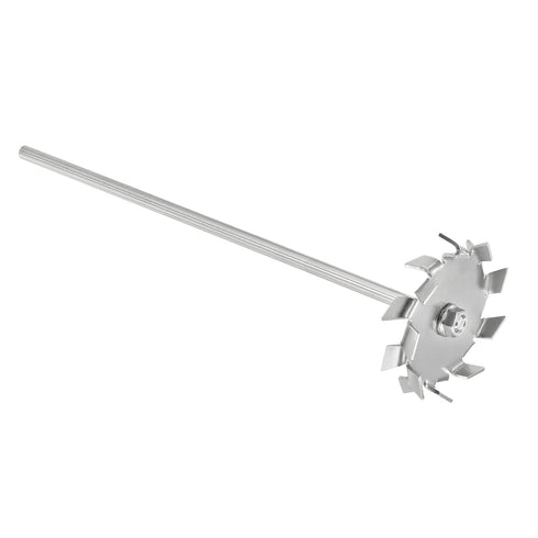 MECCANIXITY 304 Stainless Steel Stirring Rod, 11.81" Length with 3.15" ID Dispersion Disc for Laboratory