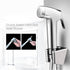 LikeHome 2 Pieces Bidet Sprayer Head Replacement for Toilet Cloth Diaper Shattaf Hand held Bidet Rinse Spray Head