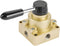 Hilitand HV-03 Rotary Lever Hand Valve, G3/8 Control Valve, 3 Positions 4 Ways Pneumatic Air Flow Control