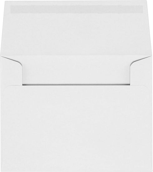 LUXPaper A2 Classic Crest Invitation Envelopes | 4 3/8" x 5 3/4" | Avon Brilliant White | 70lb. Text | 50 Qty