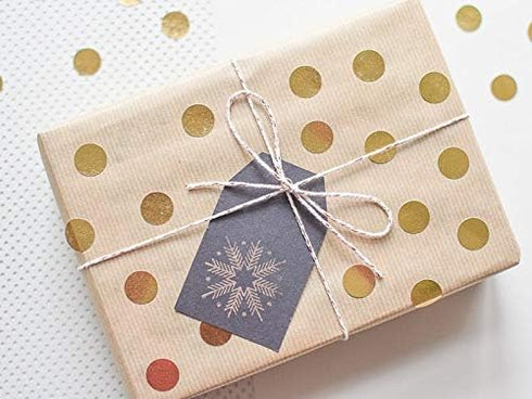 Performore Gold Circle Stickers, 1 Inch Round Labels, Metallic Gold Dots, 1000 Stickers per Roll