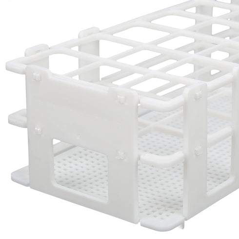 Test Tube Rack, 21-Hole 30mm Lab Test Tube Holder, Assembled Plastic Detachable Sample Bottle Rack