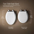 4734-RL-0 KOHLER Rutledge ReadyLatch Soft Close Elongated Toilet Seat, Quiet-Close Lid Grip-Tight Bumpers, Installation