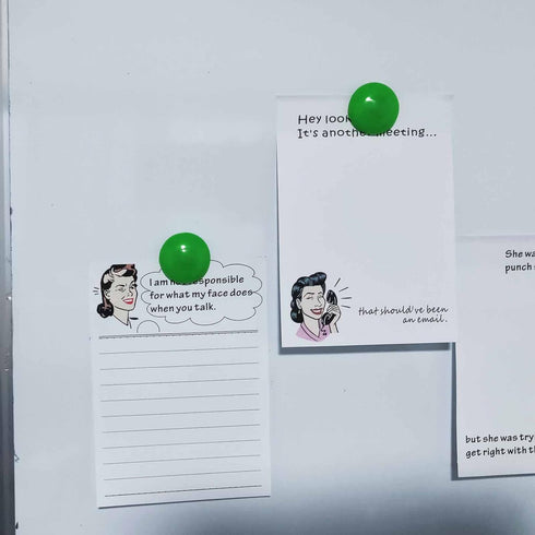 DUGUTUL 4 x 5.5 in Funny Novelty Memo Pads, 200 Sheets, Perfect Coworker Gifts for Women, Office Note Pad (A)