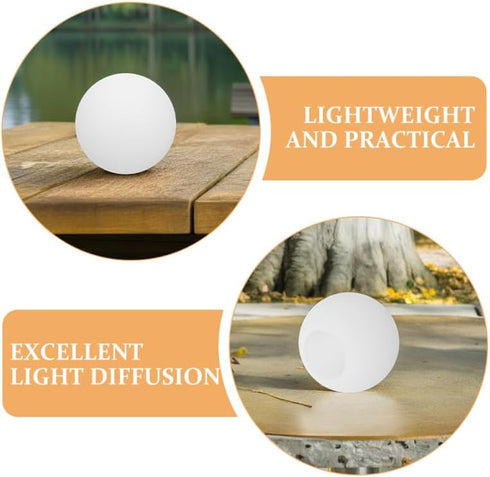 7-Inch VICASKY Globe Lamp Shade Replacement Diameter Plastic Round Light Cover for Floor Lamps and Wall Sconces Dome