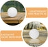 7-Inch VICASKY Globe Lamp Shade Replacement Diameter Plastic Round Light Cover for Floor Lamps and Wall Sconces Dome