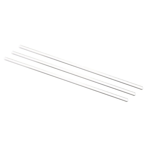 MECCANIXITY 3.3 Borosilicate Glass Stir Rod, 9.84" Length, 6mm Dia Mixing Tools, 3Pcs for Lab Kitchen Science