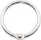KINGFOREST 100-Pack 1 Inch Nickel Plated Binder Rings, Heavy Duty Metal Book Rings for Index Cards, DIY Journals