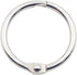 KINGFOREST 100-Pack 1 Inch Nickel Plated Binder Rings, Heavy Duty Metal Book Rings for Index Cards, DIY Journals