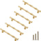 6Pcs Bamboo Shape Solid Zinc Alloy Cabinet Knobs, Decorative Furniture Accessories Knobs for Dresser Drawer Cabinet