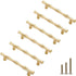 6Pcs Bamboo Shape Solid Zinc Alloy Cabinet Knobs, Decorative Furniture Accessories Knobs for Dresser Drawer Cabinet
