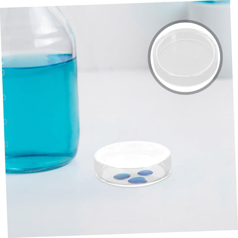 10pcs Glass Culture Dishes for Laboratory Experiments High Transparency Petri Dishes for Microscopic Observations