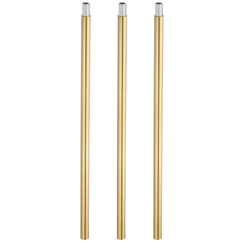 PATIKIL Threaded Extension Rod, 3 Sets 11.8" M10 x 1mm Fine Thread Lamp