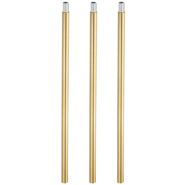 PATIKIL Threaded Extension Rod, 3 Sets 11.8" M10 x 1mm Fine Thread Lamp