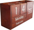 STRIVE ZEN Perpetual Wooden Desk Calendar - Timeless Elegance for Daily, Weekly,