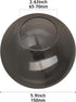 WEIYOUDJ Lights,5.9 2.64" 5.9") Lighting Replacement Glass Globe Shade,Smoke Gray Lampshade Glass Accessories