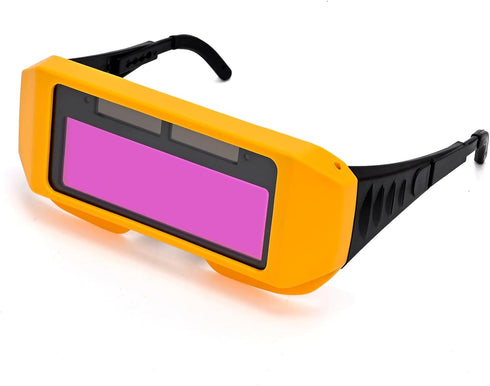 Auto Darkening Welding Glasses, Safety Protective Goggles with Adjustable Shade and 2 Sensors for TIG MIG MMA Plasma