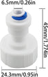 YHXiXi 5PCS 3/4'' 1/4'' Female to Quick Connect Push to Connect Plastic ro Fittings Hose Bib Quick Connect Adapter