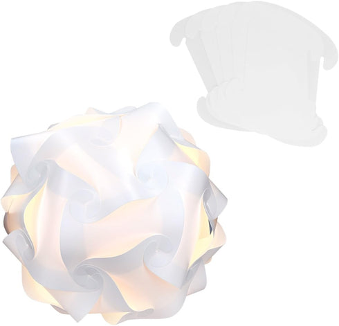 30 15 10.6 27 cm kwmobile DIY Puzzle Lamp Shade - Modern IQ Jigsaw Light in Pieces min. Different Designs - Diameter