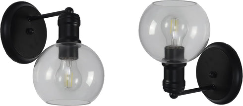 Chloe Lighting 1 6" OXA Transitional Light Matt Black Indoor Wall Sconce Wide
