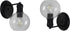 Chloe Lighting 1 6" OXA Transitional Light Matt Black Indoor Wall Sconce Wide
