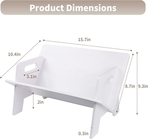 STILTOOL Desktop Small Bookshelf Organizer Wooden Tabletop Mini Bookcase Desk Storage Bookshelves Wood Storage Rack