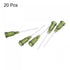 uxcell 20 Pcs 14G Plastic Dispensing Needles, 1" PP Glue Needle Tube with Blunt Luer Lock Tips