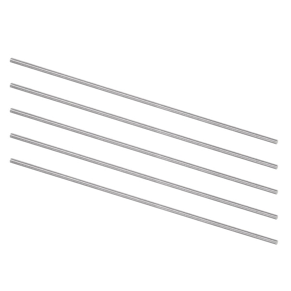 uxcell 5pcs Round Steel Metal Rods, 1.7mm x 100mm High Speed Steel Lathe Bar Stock Tool for DIY Craft & Miniature