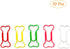 Cute Dog Bone Shape Paper Clips, 50 Pcs, Colorful for Notebook, Office, School, and Home Use