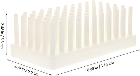 iplusmile Test Tube Drying Rack, 66 Place Pillar Stand for Drying Test Tubes, Random Color