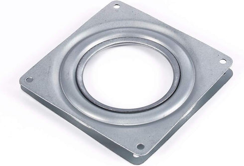 Glomora 4in Galvanized Steel Rotating Plate Display Base for Cake, Kitchen Cabinets, Monitor, TV, Painting, and More