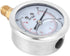 Heayzoki Oil Filled Pressure Gauge, 1/4 BSP Lower Mount, Stainless Steel Liquid Filled, -1-10 bar, Dual Scale