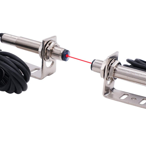 Taiss/1 Pair photoelectric Switch 0-20M Through-Beam Reflection Optical Photoelectric Beam Sensor NPN