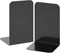 VFINE Metal Black Bookends, 1 Pair Heavy Book Ends for Shelves, Book Shelf Holder for Home Office