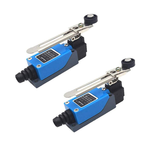 yusheng 2PCS ME-8108 Momentary Limit Switch with Adjustable Roller Lever Arm for Arduino CNC Mill
